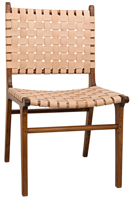 Dede Dining Chair, Teak of Leather