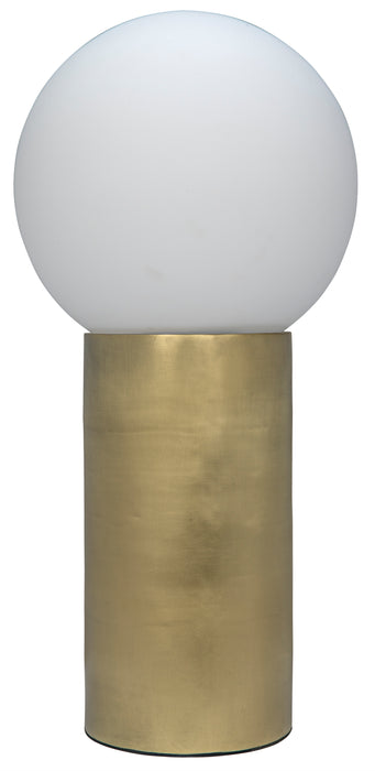 New Luna Lamp, Metal with Brass Finish