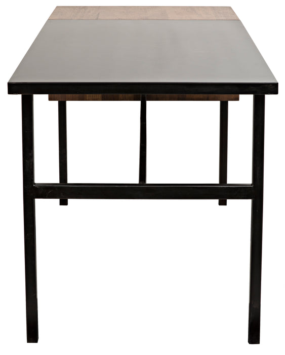 Algeron Desk with Black Steel