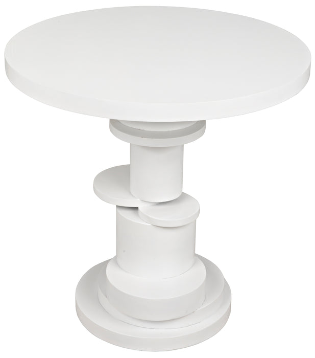 Hugo Side Table, Solid White