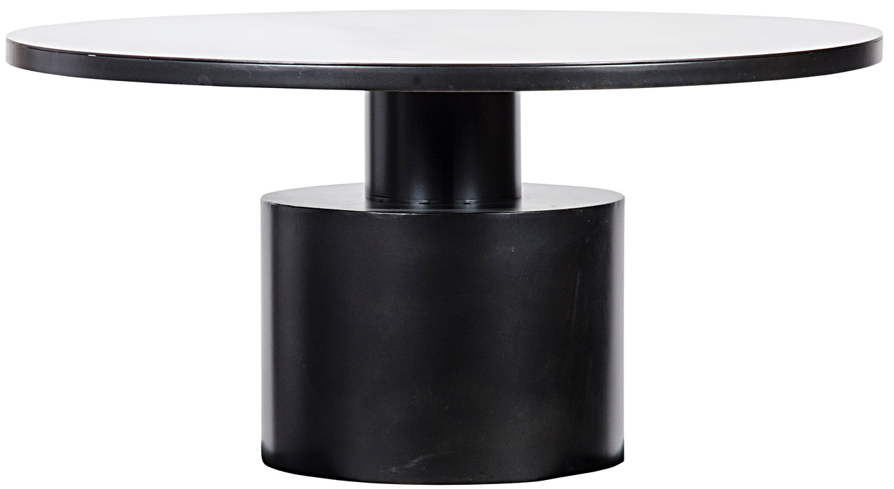 Marlow Dining Table, Black Steel