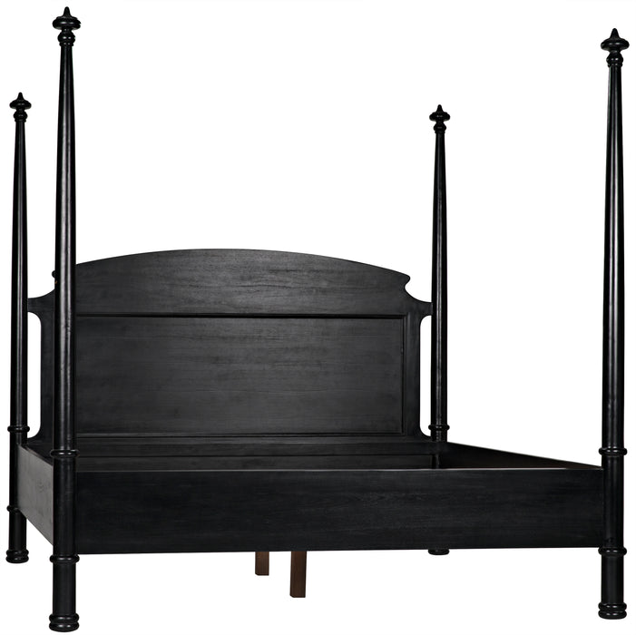 New Douglas Bed, Eastern King, Hand Rubbed Black