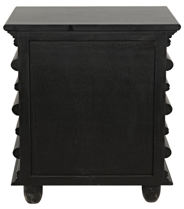 Ascona Side Table, Hand Rubbed Black