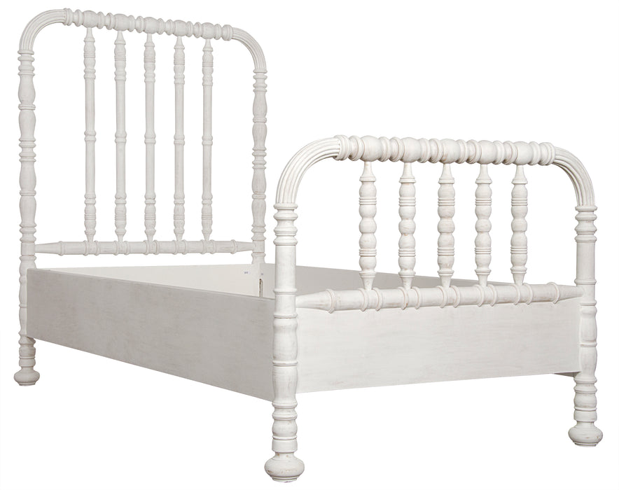Bachelor Bed, Queen, White Wash