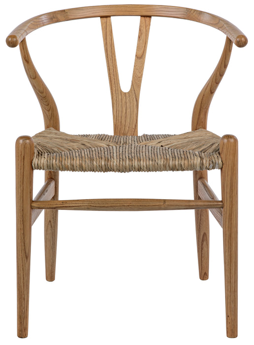 Zola Chair with Rush Seat, Natural
