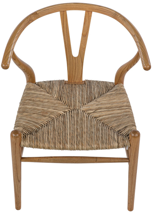 Zola Chair with Rush Seat, Natural