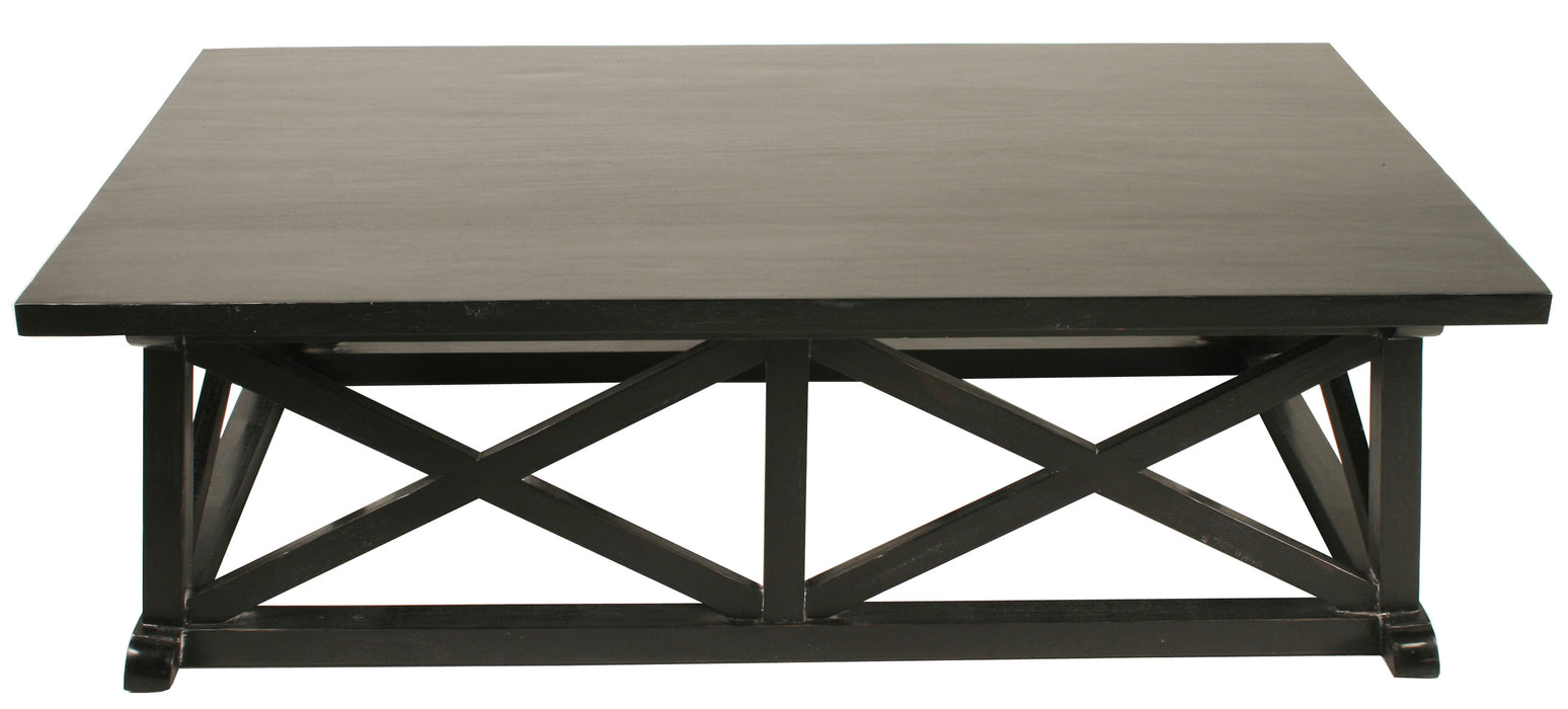 Sutton Coffee Table,Hand Rubbed Black