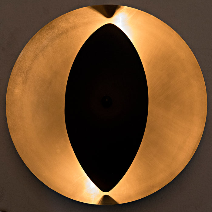 Bengal Sconce, Steel with Brass Finish