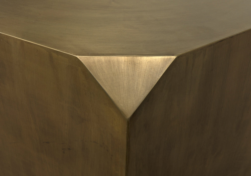 Tytus Coffee Table, Steel with Aged Brass Finish