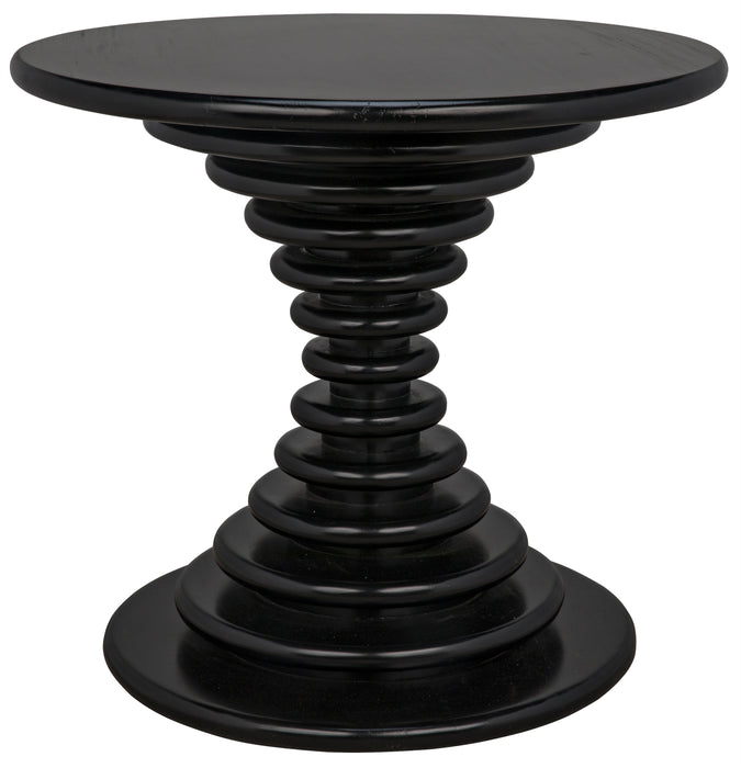 Scheiben Side Table, Hand Rubbed Black