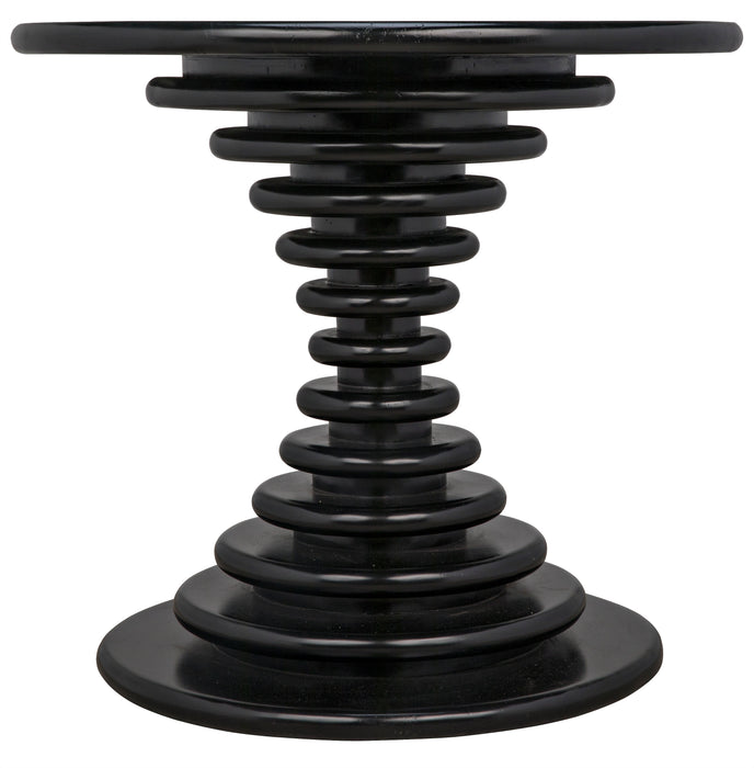 Scheiben Side Table, Hand Rubbed Black