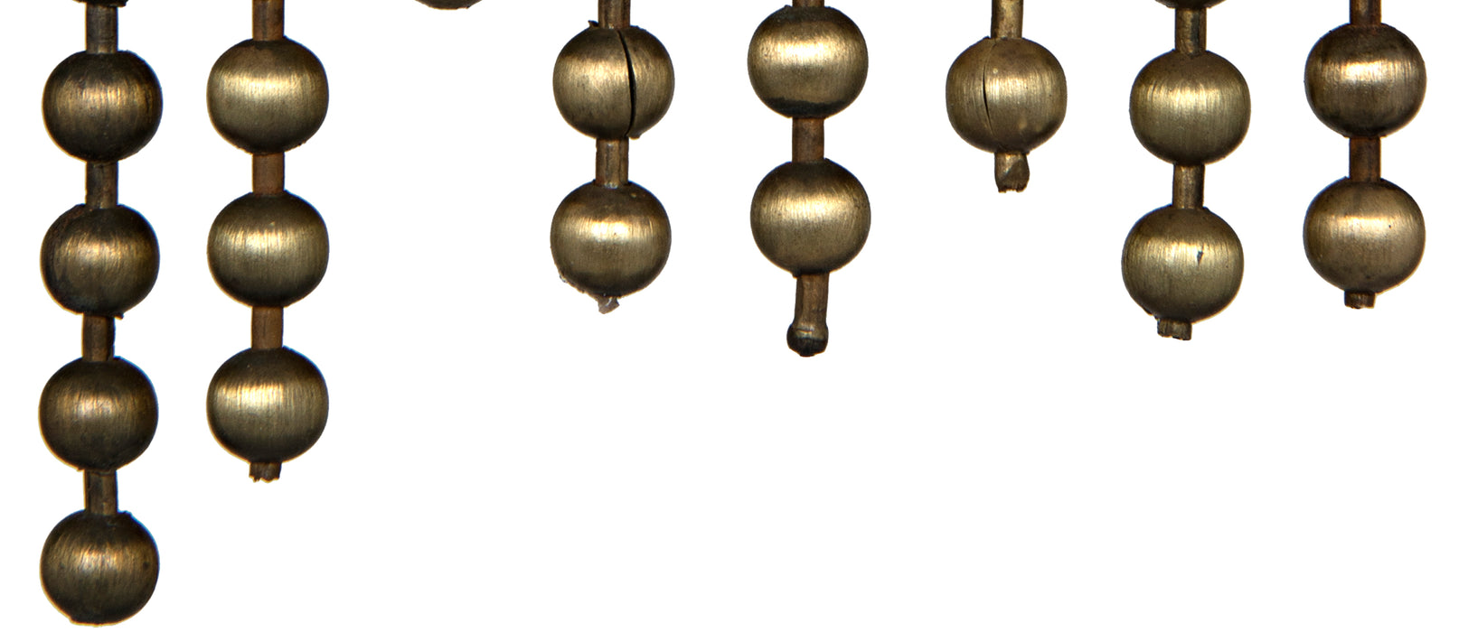 Domo Chandelier, Steel and Metal Beads with Brass Finish