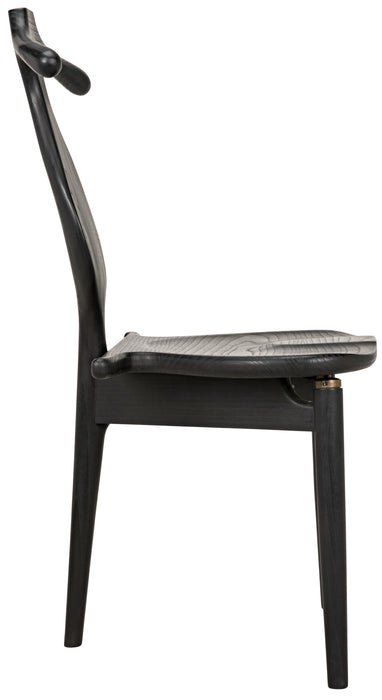 Figaro Chair with Jewelry Box, Charcoal Black