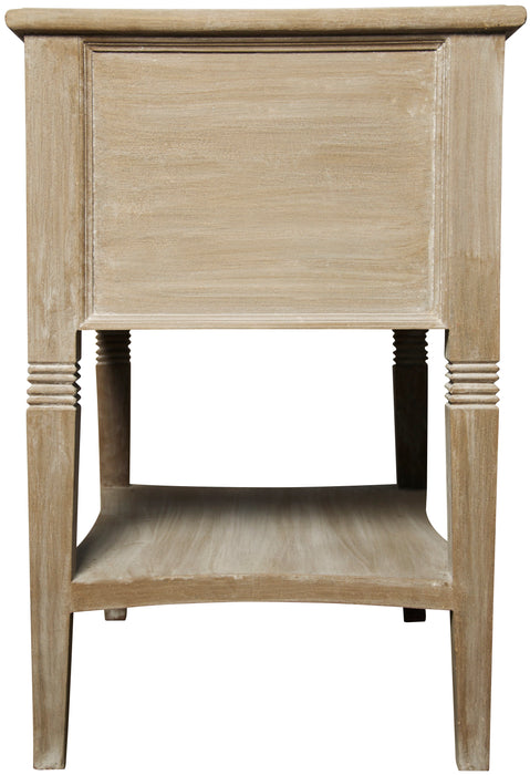 Oxford 2-Drawer Side Table Weathered