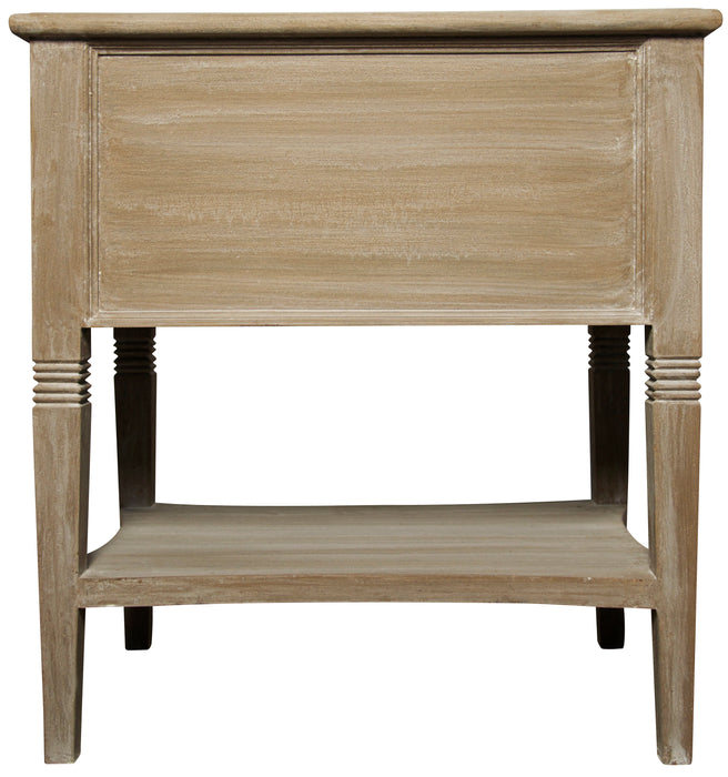 Oxford 2-Drawer Side Table Weathered