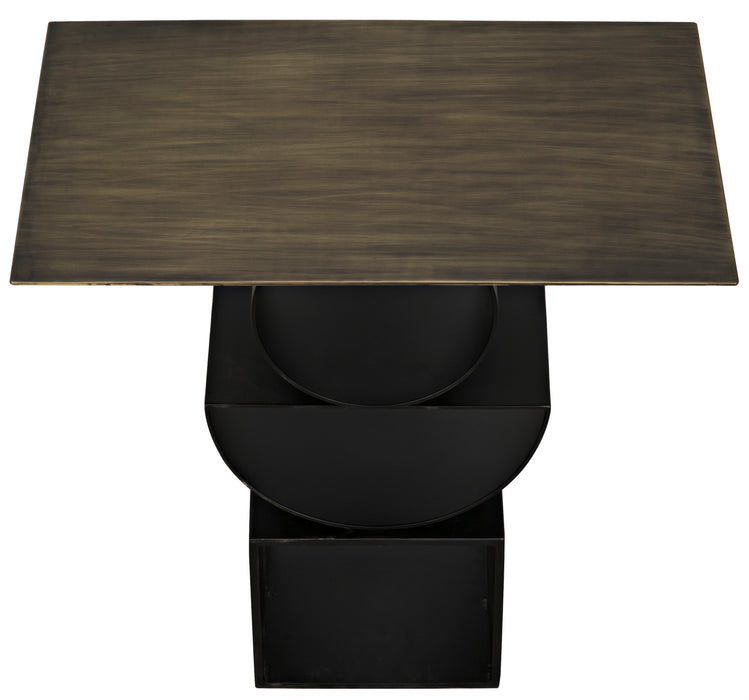 Shape Side Table, Black Steel