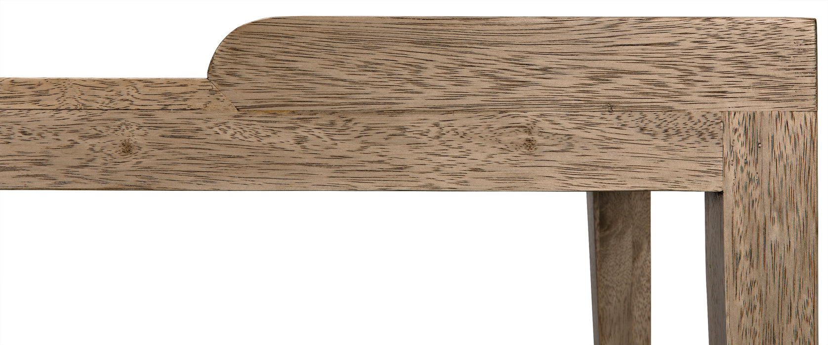 Wod Ward Desk, Bleached Walnut with Marble Top