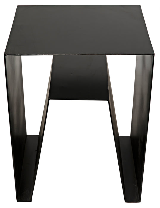 Quintin Side Table, Black Steel