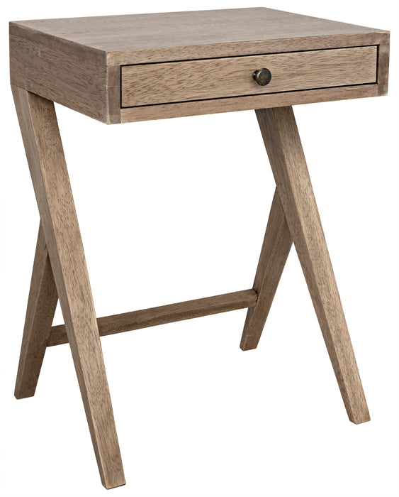 Peter Side Table, Washed Walnut