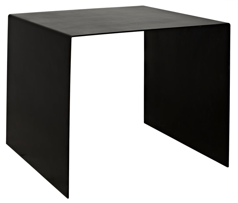 Yves Side Table, Large, Black Steel