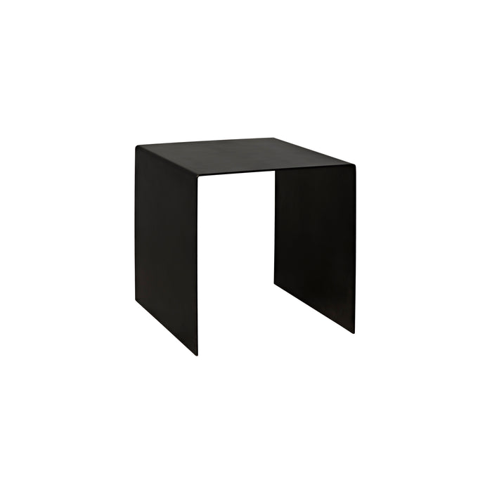Yves Side Table, Small, Black Steel