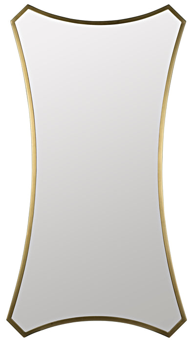 Montague Mirror, Steel with Brass Finish