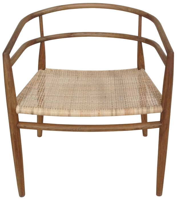 Finley Chair with Rattan, Teak