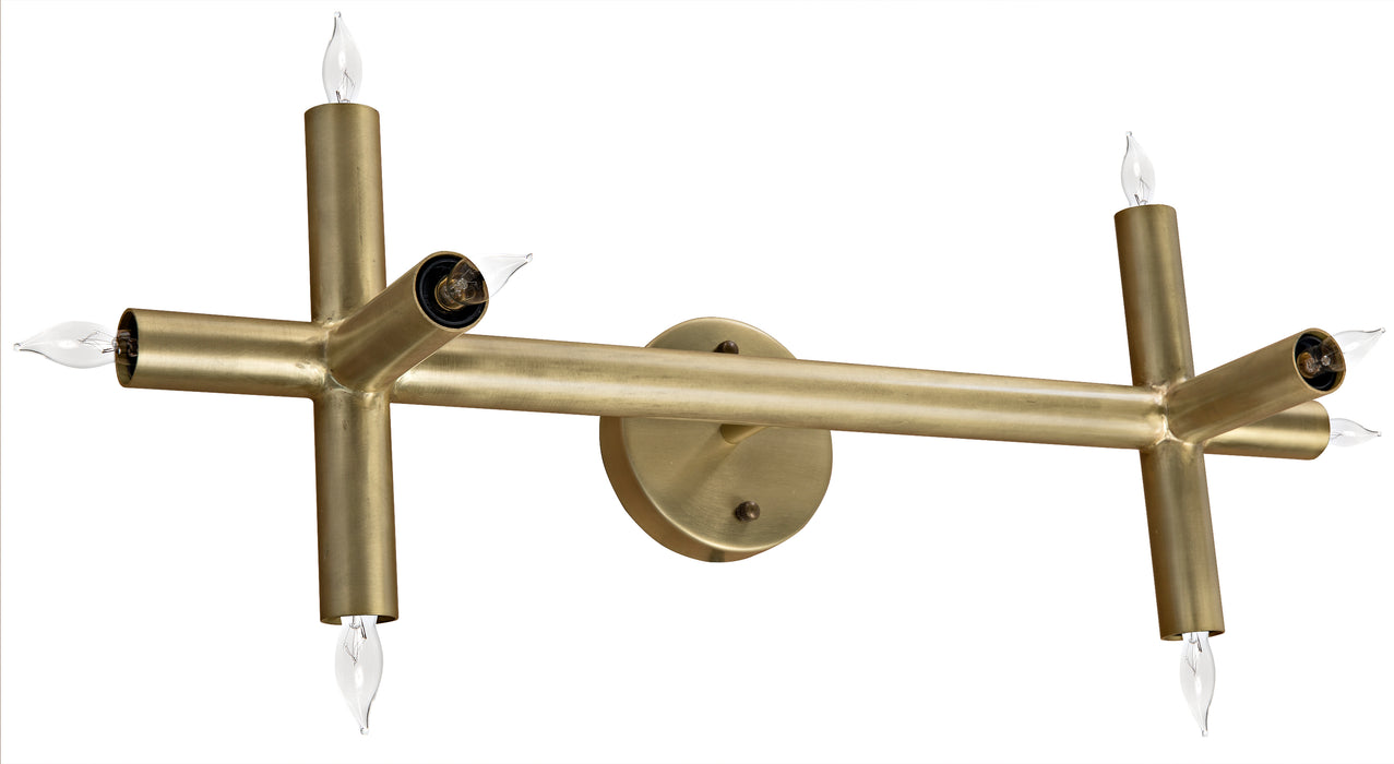 Salome Sconce, Metal with Brass Finish