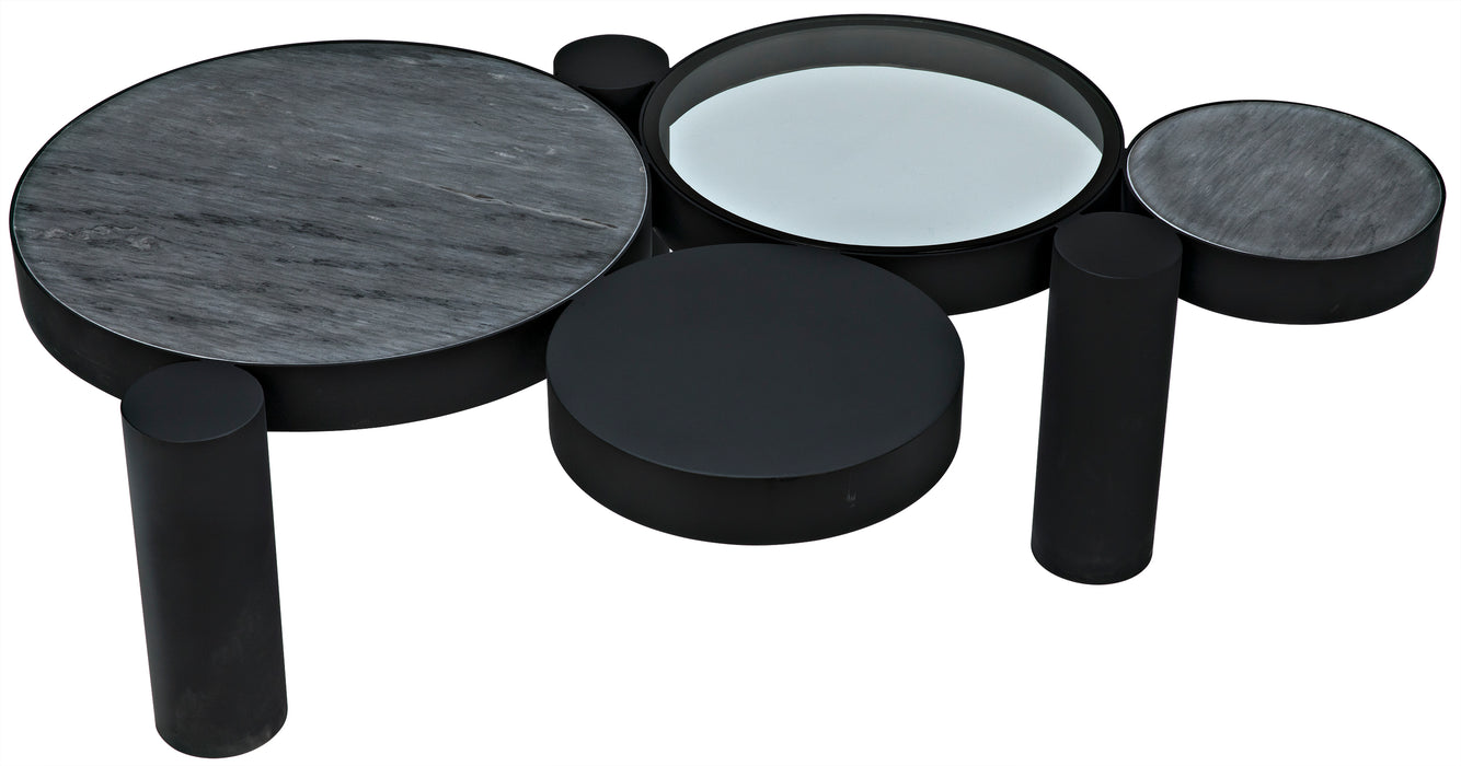 Trypo Coffee Table, Black Steel