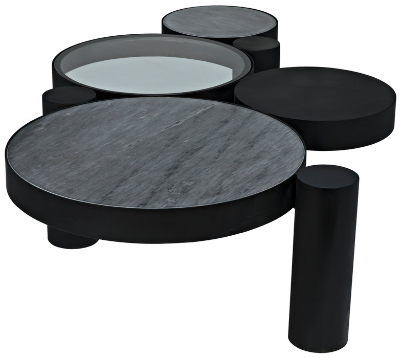 Trypo Coffee Table, Black Steel