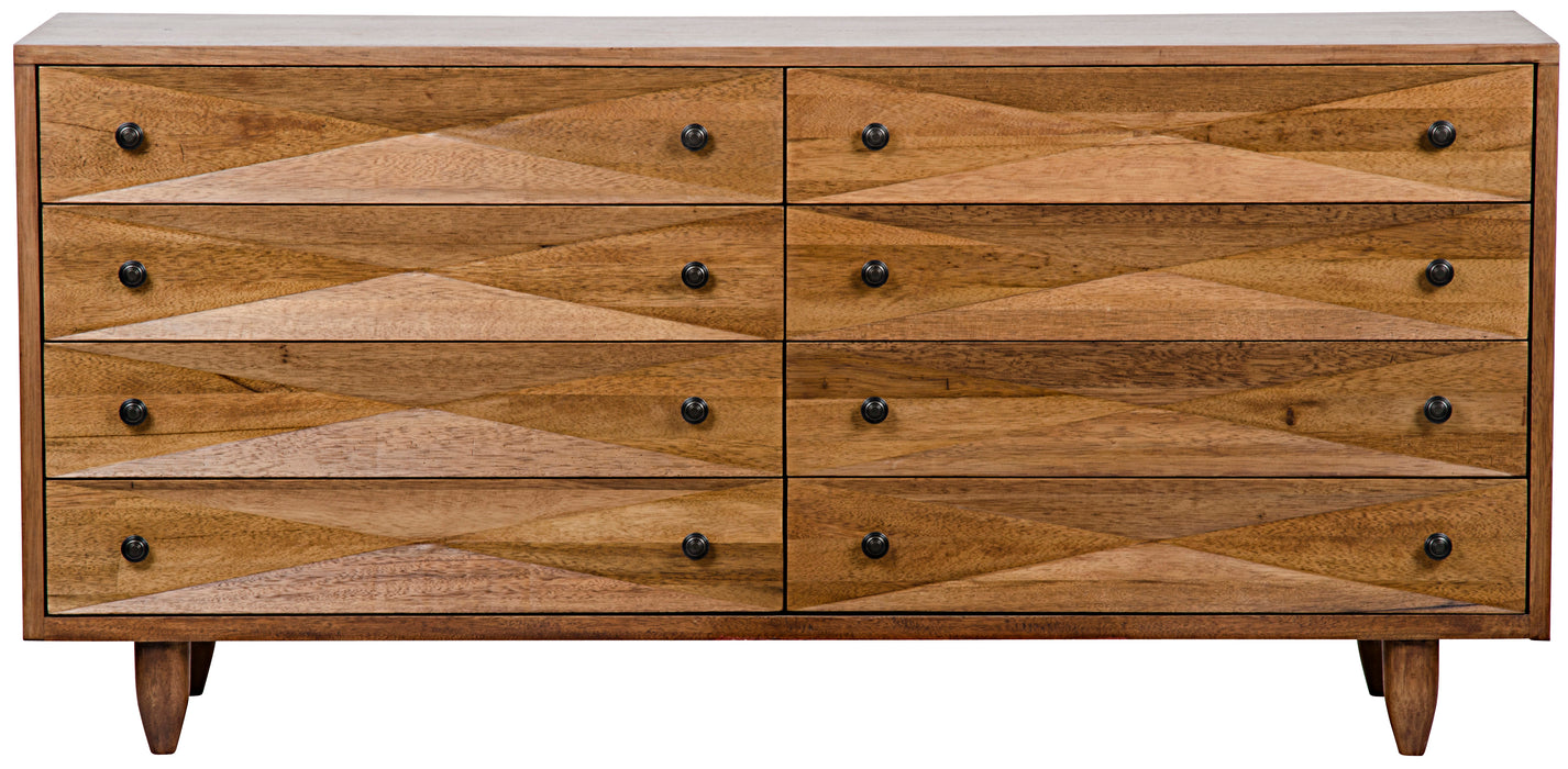 Diamond Double Chest, Dark Walnut