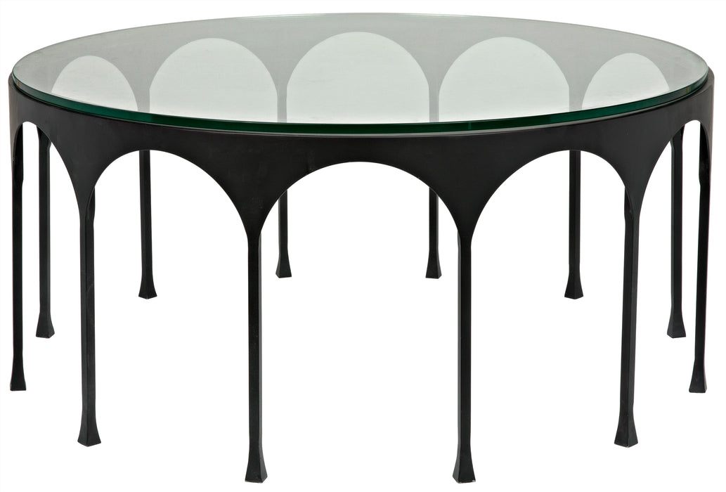 Achille Coffee Table, Black Steel