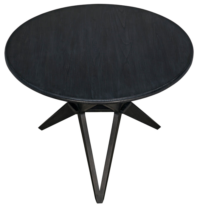 Victor Dining Table, Charcoal Black