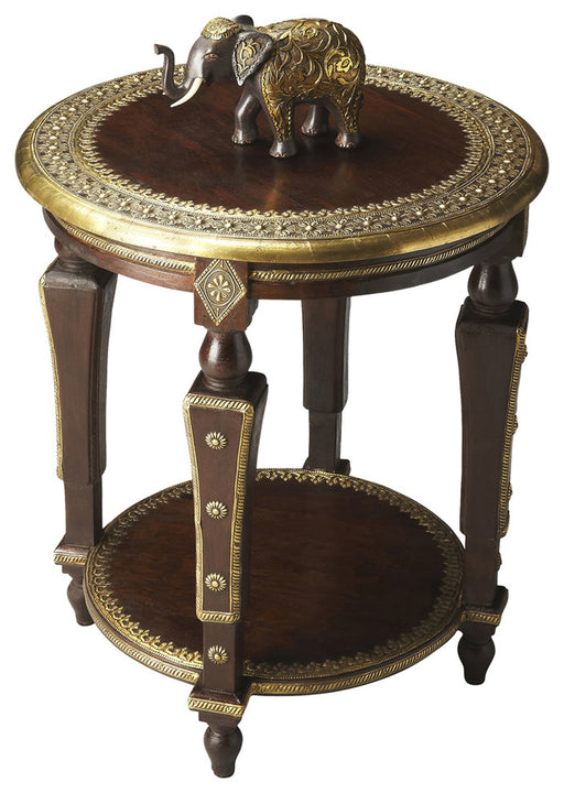 Butler Ranthore Round Brass Accent Table