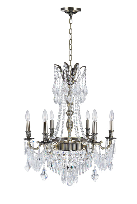 9 Light Up Chandelier with Antique Brass finish