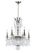 9 Light Up Chandelier with Antique Brass finish