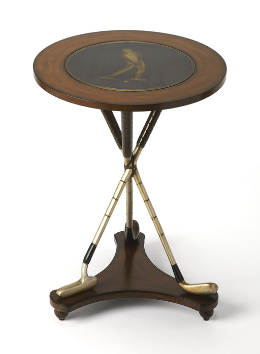 Butler Nineteenth Hole Round Golf Accent Table