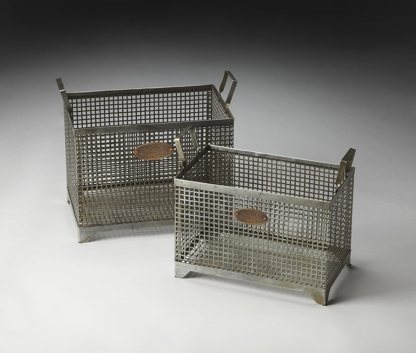 Butler Rowley Iron Storage Basket Set