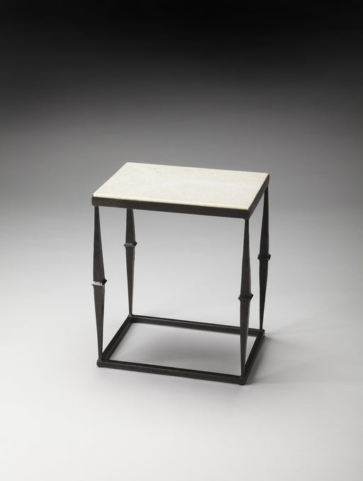 Butler Jacoby White Marble Side Table