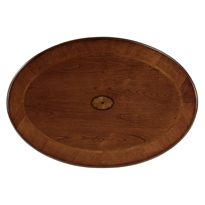 Butler Grace Olive Ash Burl Oval Coffee Table