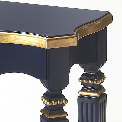 Butler Cheshire Navy Gold Console Table