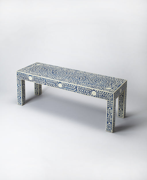 Butler Vivienne Blue Bone Inlay Bench