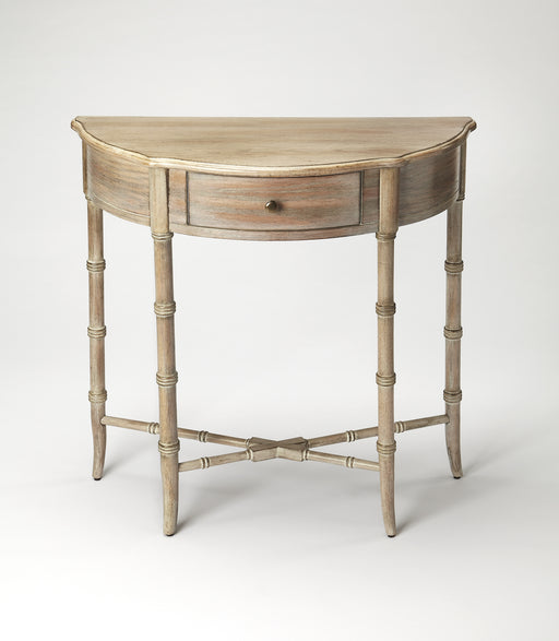 Butler Skilling Driftwood Demilune Console Table