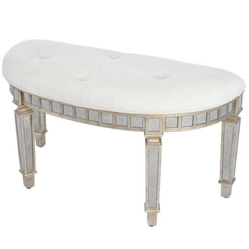 Butler Garbo Mirrored Demilune Bench