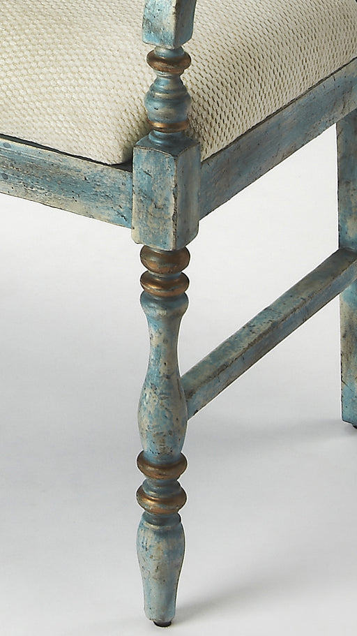 Butler Emilia Weathered Blue Bench