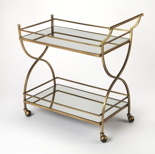 Butler Graci Antique Gold Bar Cart