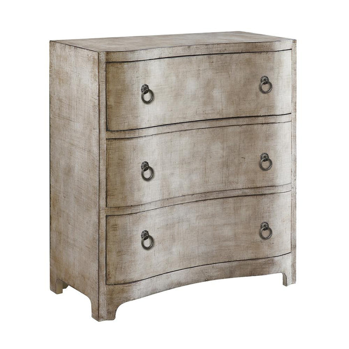 Curved Drawer Brushed Linen Finish Chest