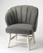 Butler Malcom Gray Velvet Accent Chair