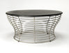 Butler Fleming Fossil Stone & Metal Coffee Table