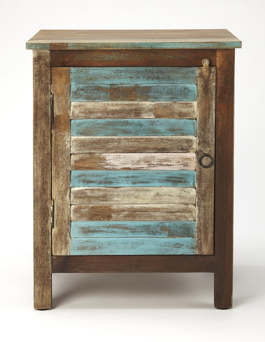 Butler Rustic Shutter Painted Accent Cabinet